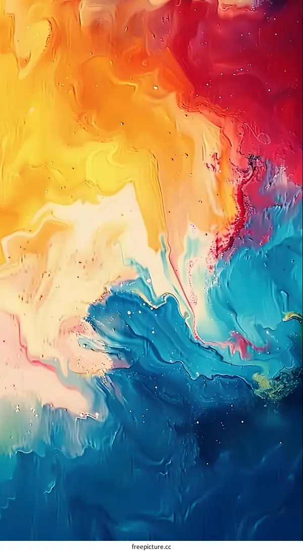 Abstract Colorful Swirl Background