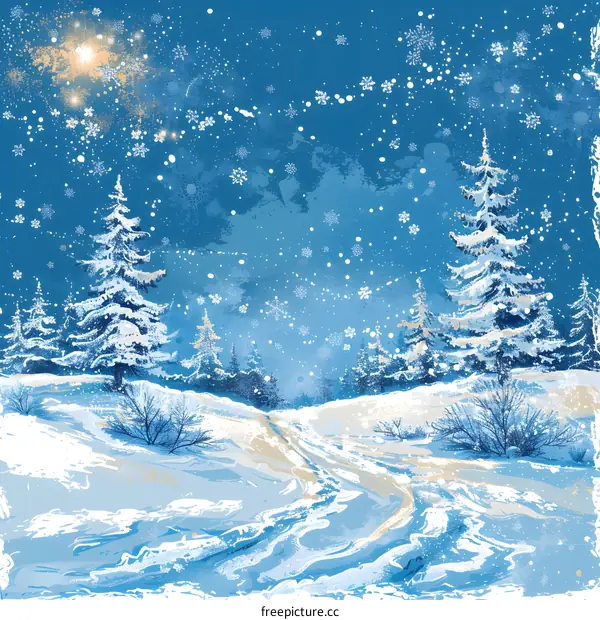 Snowy Winter Landscape
