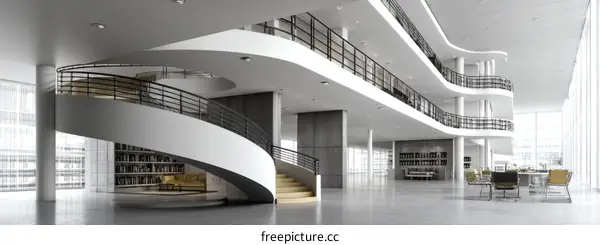 Modern Library Architectural Design