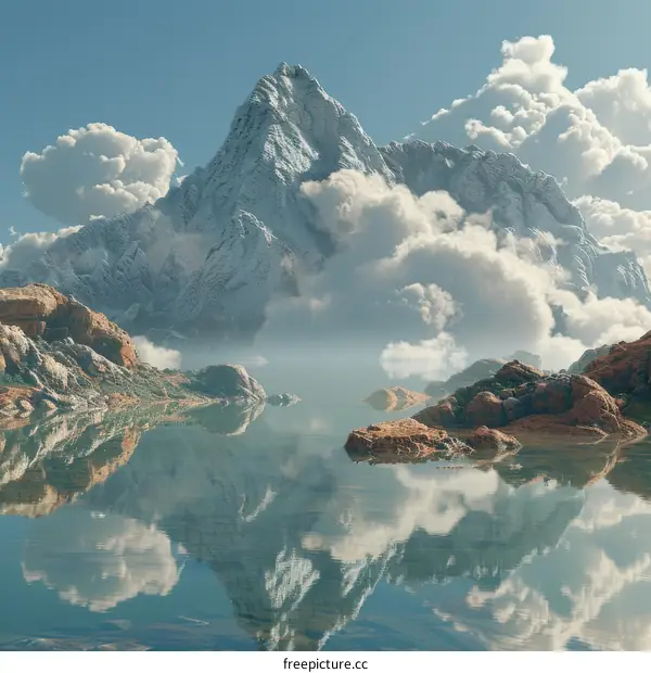 Majestic Mountain Reflecting on a Serene Lake