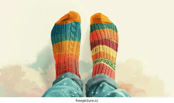 colorful socks with unique patterns