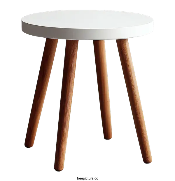 [Transparent Background PNG]Modern Minimalist Wooden Side Table