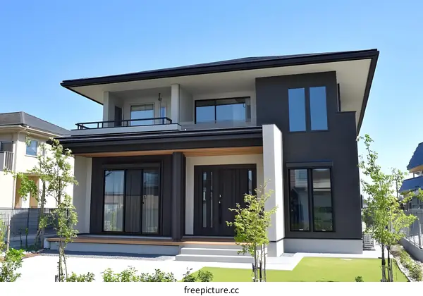 Modern Japanese Style Two Story House