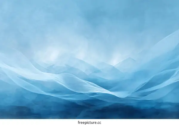 Abstract Blue Soft Fabric Background