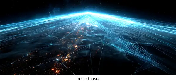 Global Network Connections Illustration