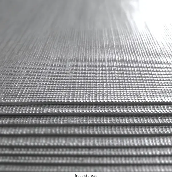 Stacked Exercise Mats Close-up Texture