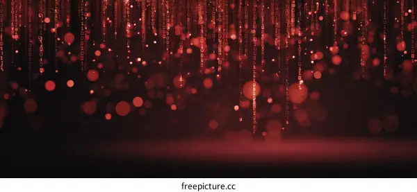 Abstract Digital Binary Code Falling Background