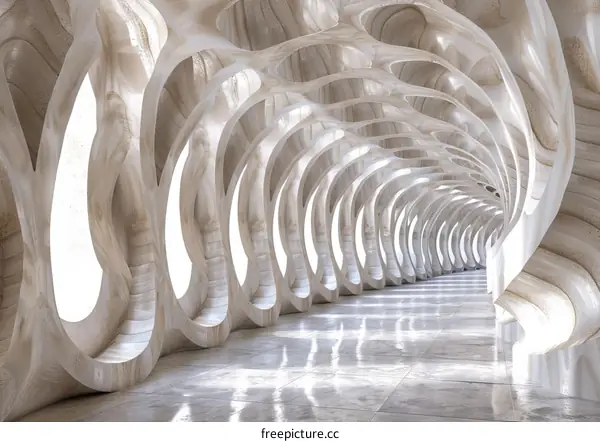 Abstract Architectural Corridor Design