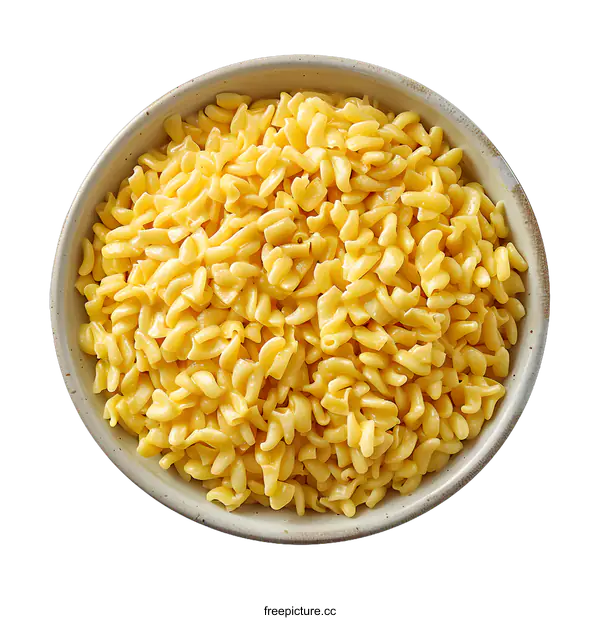 [Transparent Background PNG]Bowl of Cooked Pasta