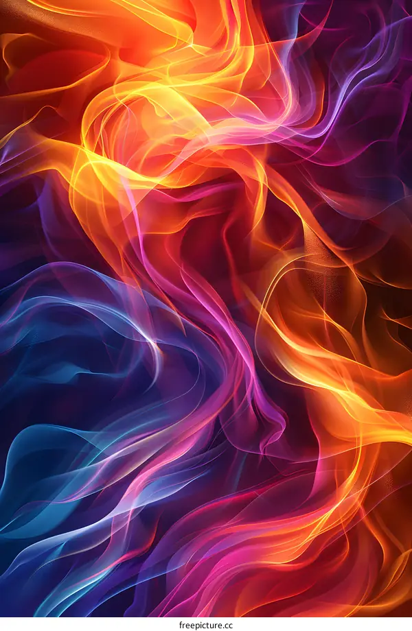 Abstract colorful smoke