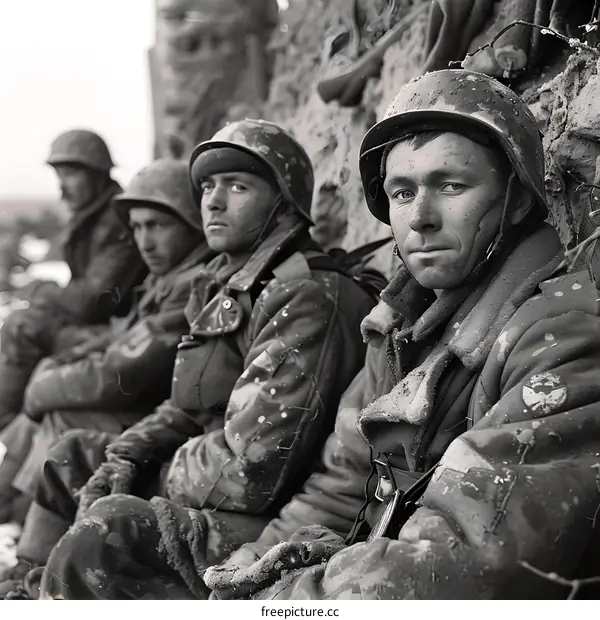 A group of soldiers during the Korean War