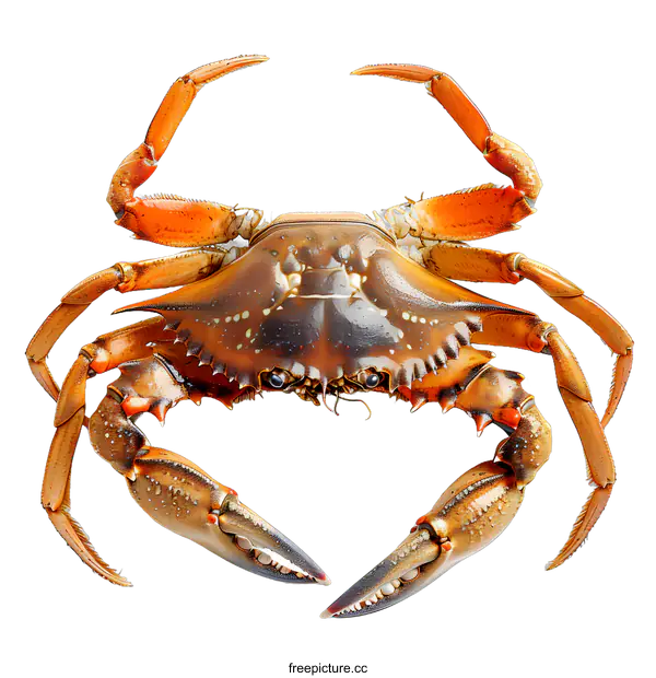 [Transparent Background PNG]Fresh Crab on White Background