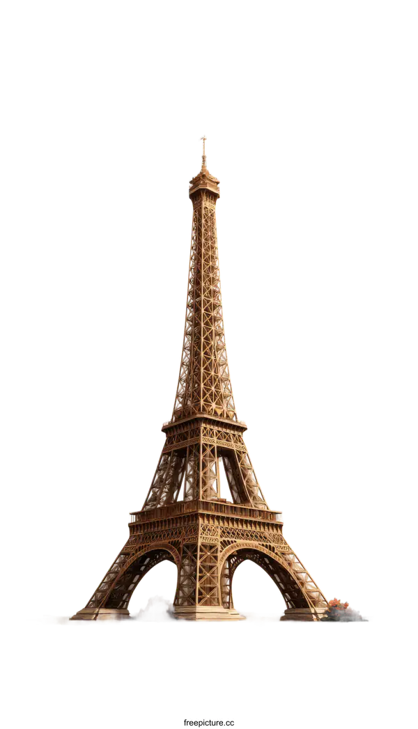 [Transparent Background PNG]Eiffel Tower Architectural Illustration
