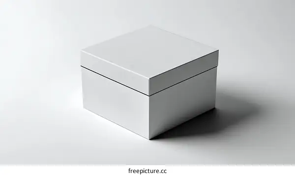 Blank White Gift Box Mockup