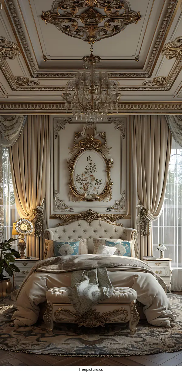 European luxury bedroom