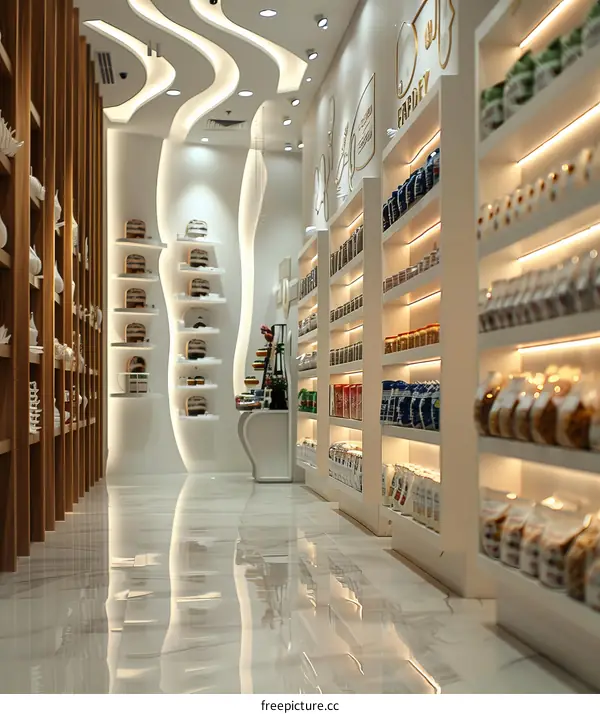 Grocery store interior design