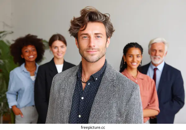 Diverse Business Team in Professional Attire