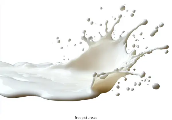 Milk Splashing in the Air