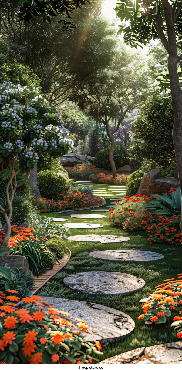 Garden landscape design renderings