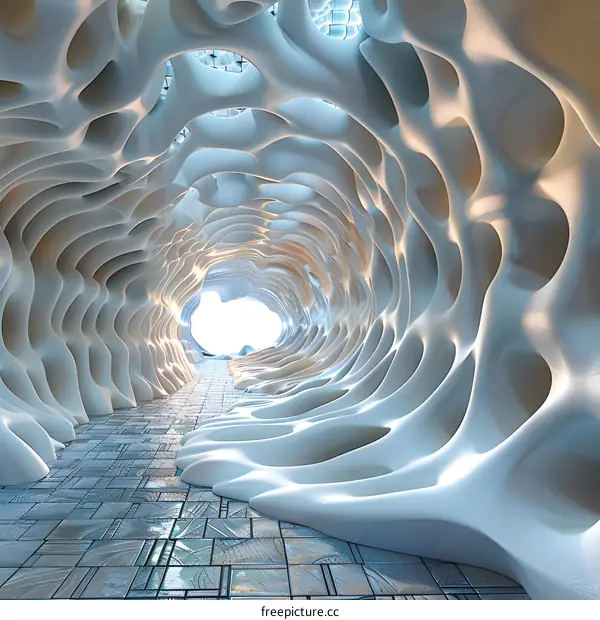 A futuristic tunnel