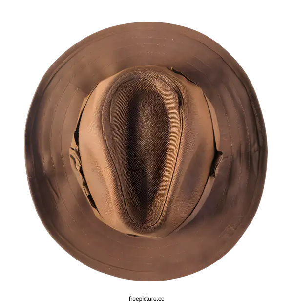 [Transparent Background PNG]Brown Fedora Hat with White Background