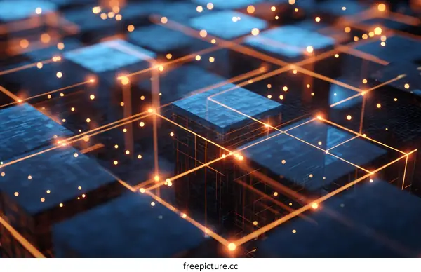 Abstract Network of Connected Cubes