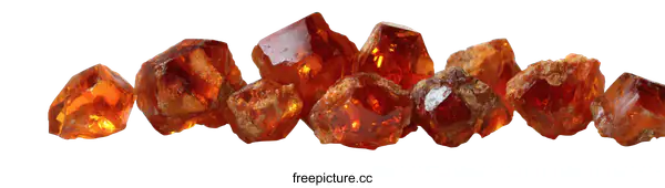 [Transparent Background PNG]Amber Crystals close-up view
