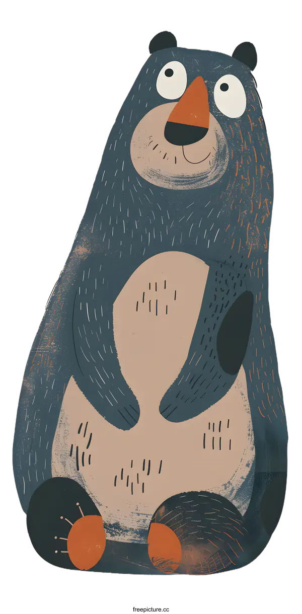 [Transparent Background PNG]Cute Cartoon Bear Illustration