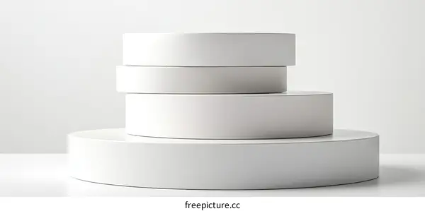 Minimalist Abstract Geometric Display Stage