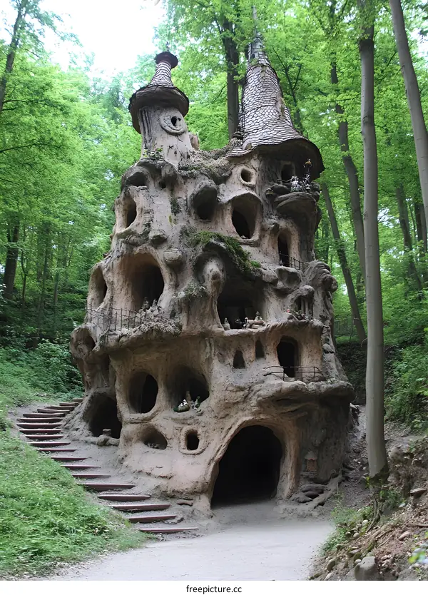 Stone House in the Forest
