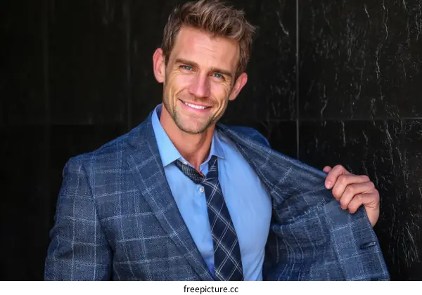 Confident Businessman Portrait Outdoors