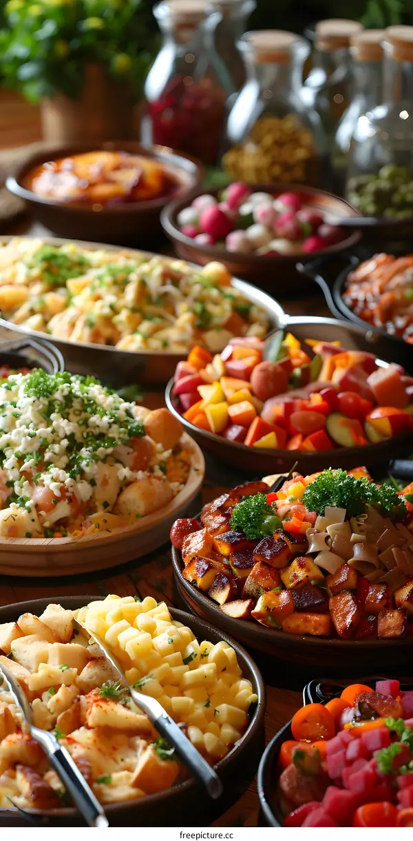 Variety of Food on Plates
