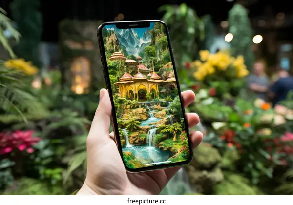 Futuristic City in a Lush Jungle