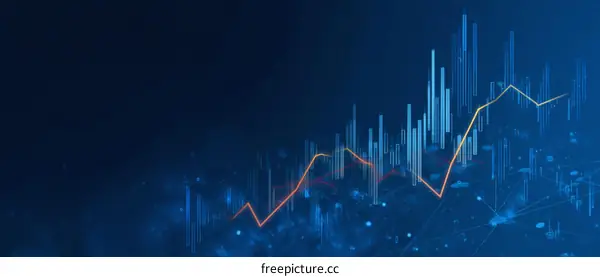 Abstract Financial Growth Chart Illustration
