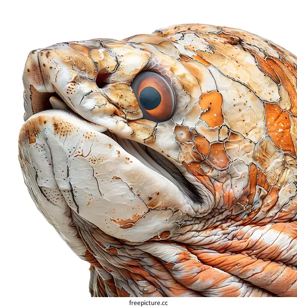 Close Up Headshot of a Turtle