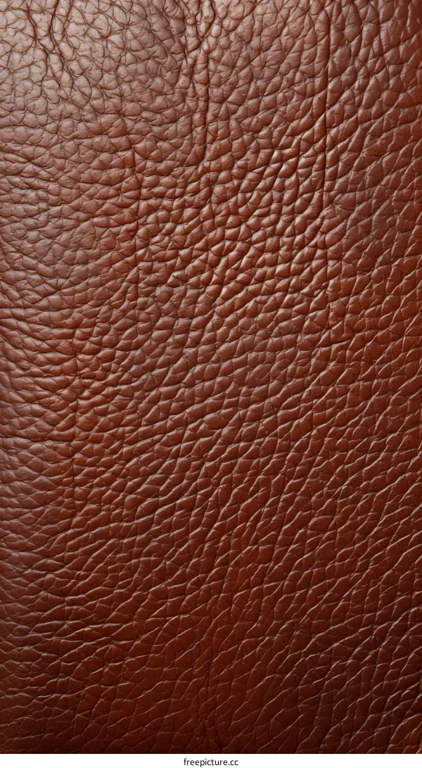 Closeup of Brown Leather Texture