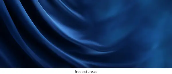 Deep Blue Silk Fabric Texture