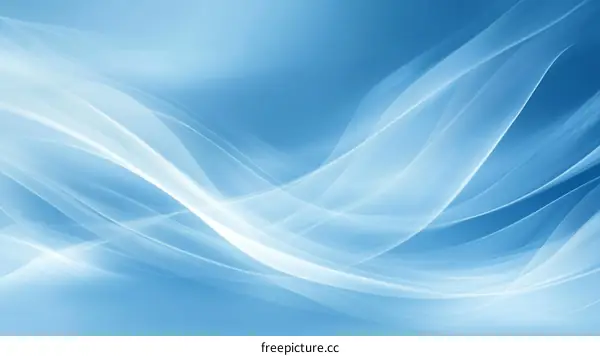 Abstract Light Blue Background with Smooth Lines