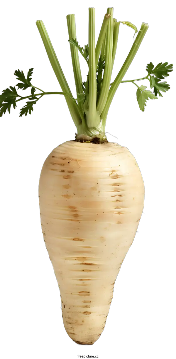 [Transparent Background PNG]Fresh Parsnip Root Vegetable
