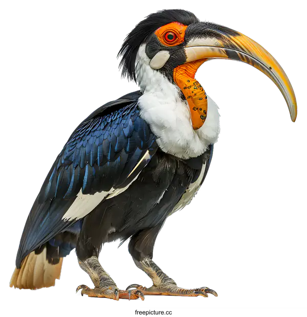 [Transparent Background PNG]A colorful bird with a large beak