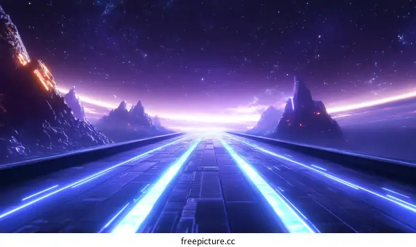 Futuristic Pathway to the Starscape