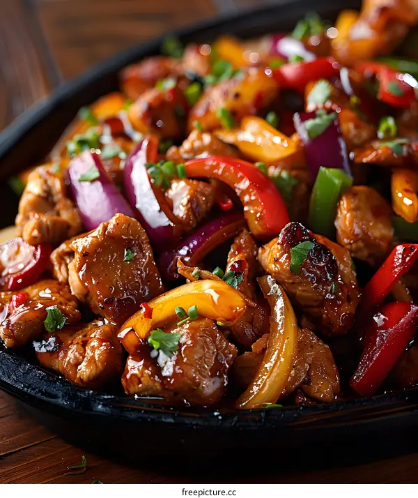 Spicy Chicken and Pepper Stir Fry