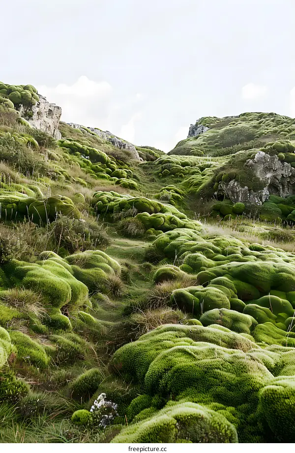 Green Moss Covered Hills