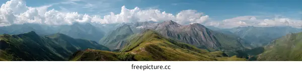 Majestic Mountain Range Panorama