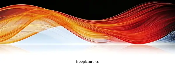 Abstract Colorful Flowing Lines Background