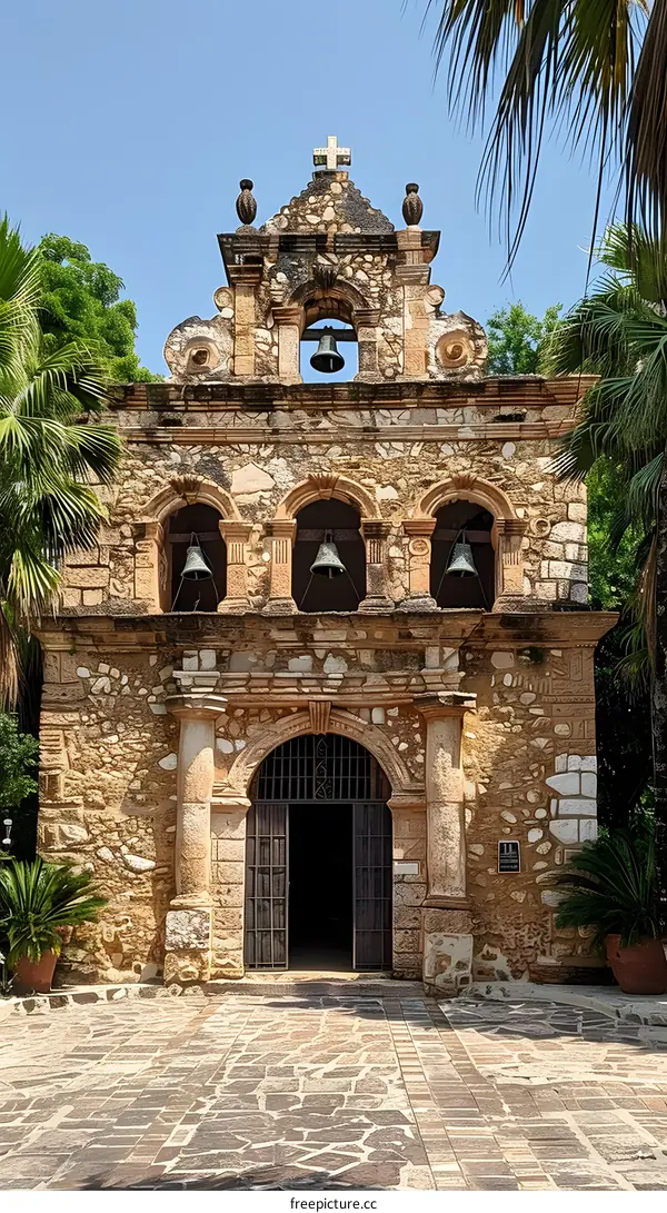Exterior view of Spanish Colonial Mission