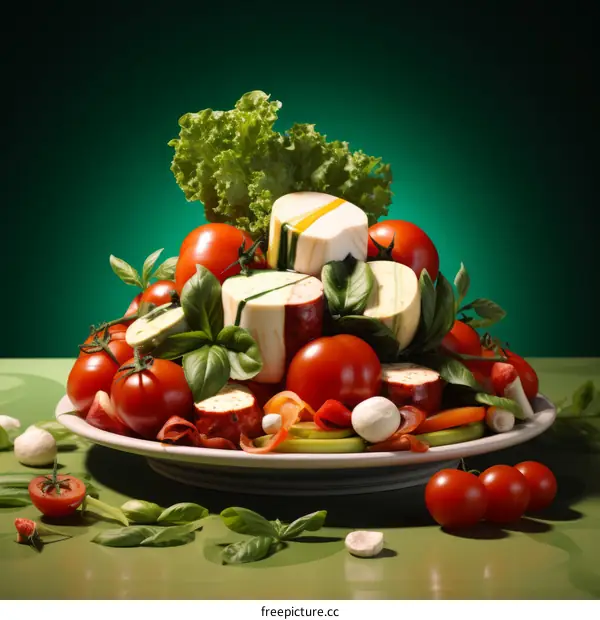 A colorful variety of vegetables and fruits