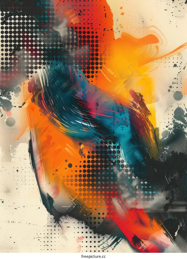 Hand-drawn Abstract Art Pattern