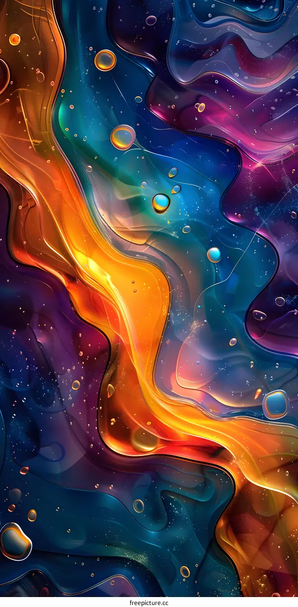 Colorful abstract painting