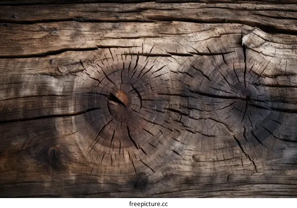 Wooden Texture with Knots
